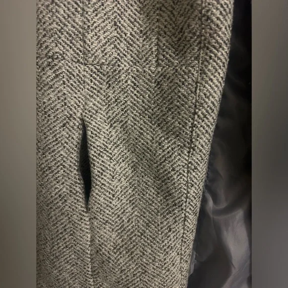 Wool White Gray Blazer - Picture 2 of 7